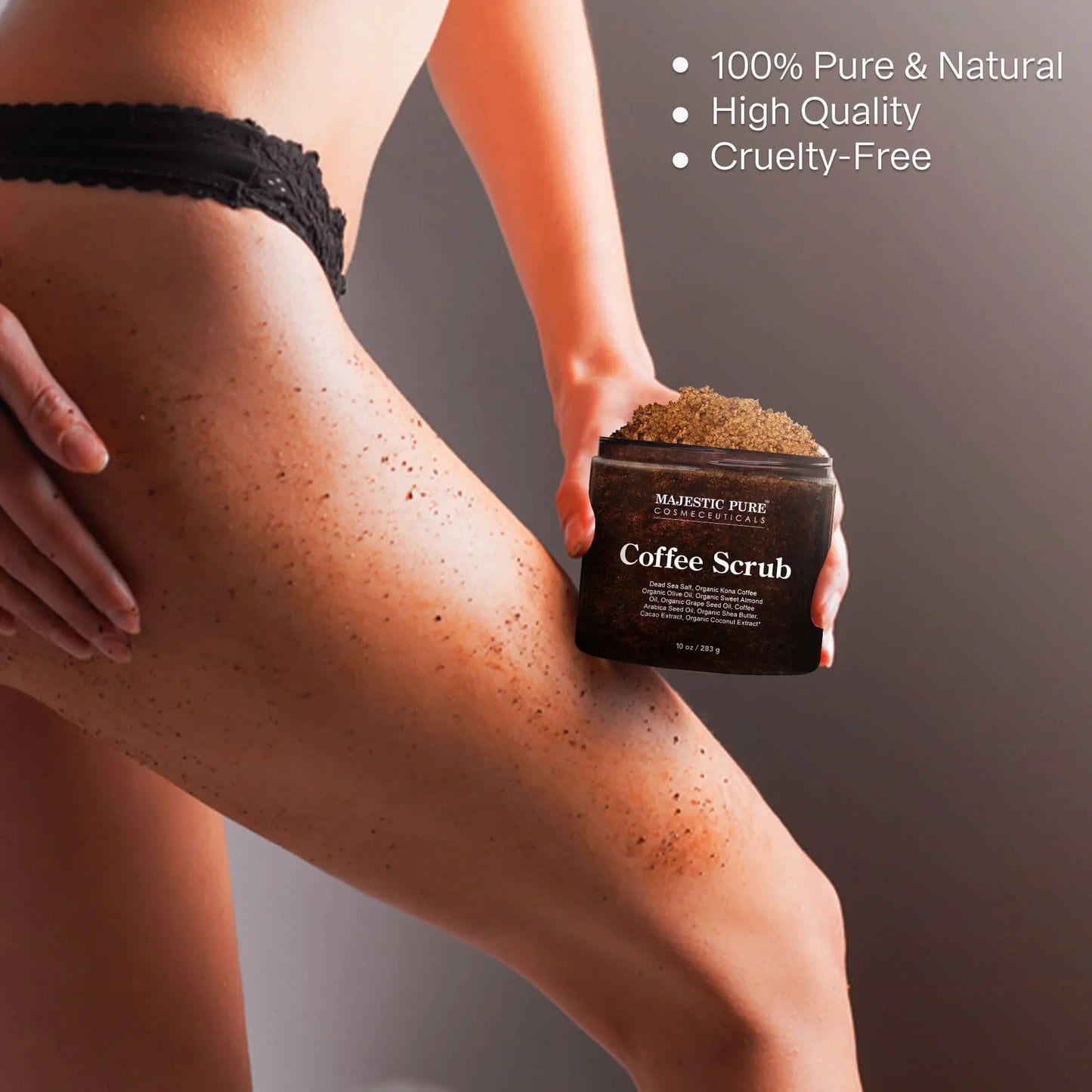 Majestic Pure Cosmeceuticals Coffee Scrub 10 oz