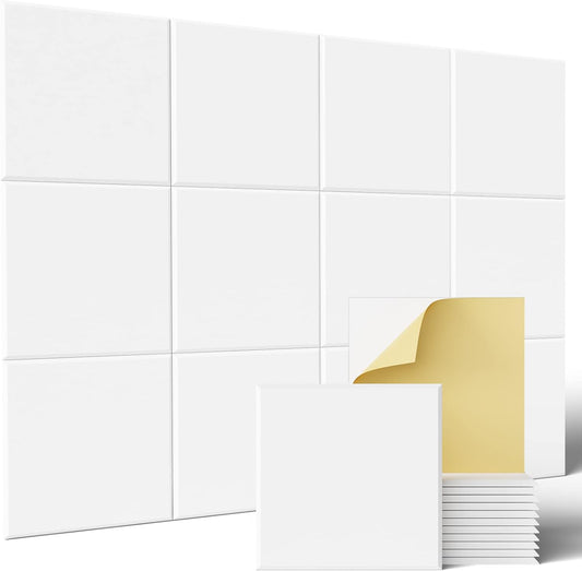 12 Pack Acoustic Wall Panels with Self-Adhesive, 12" X 12" X 0.4"