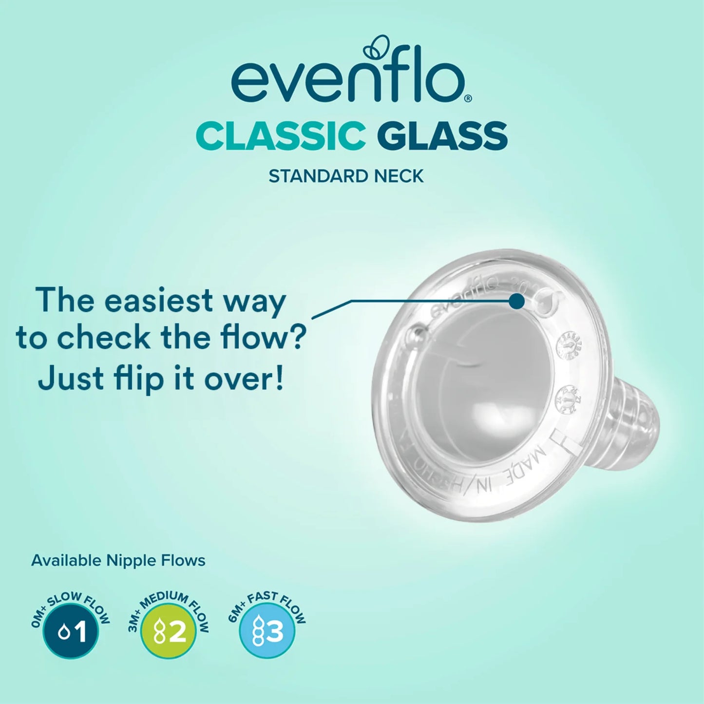Evenflo 6 - 4 oz Classic Glass Nursers