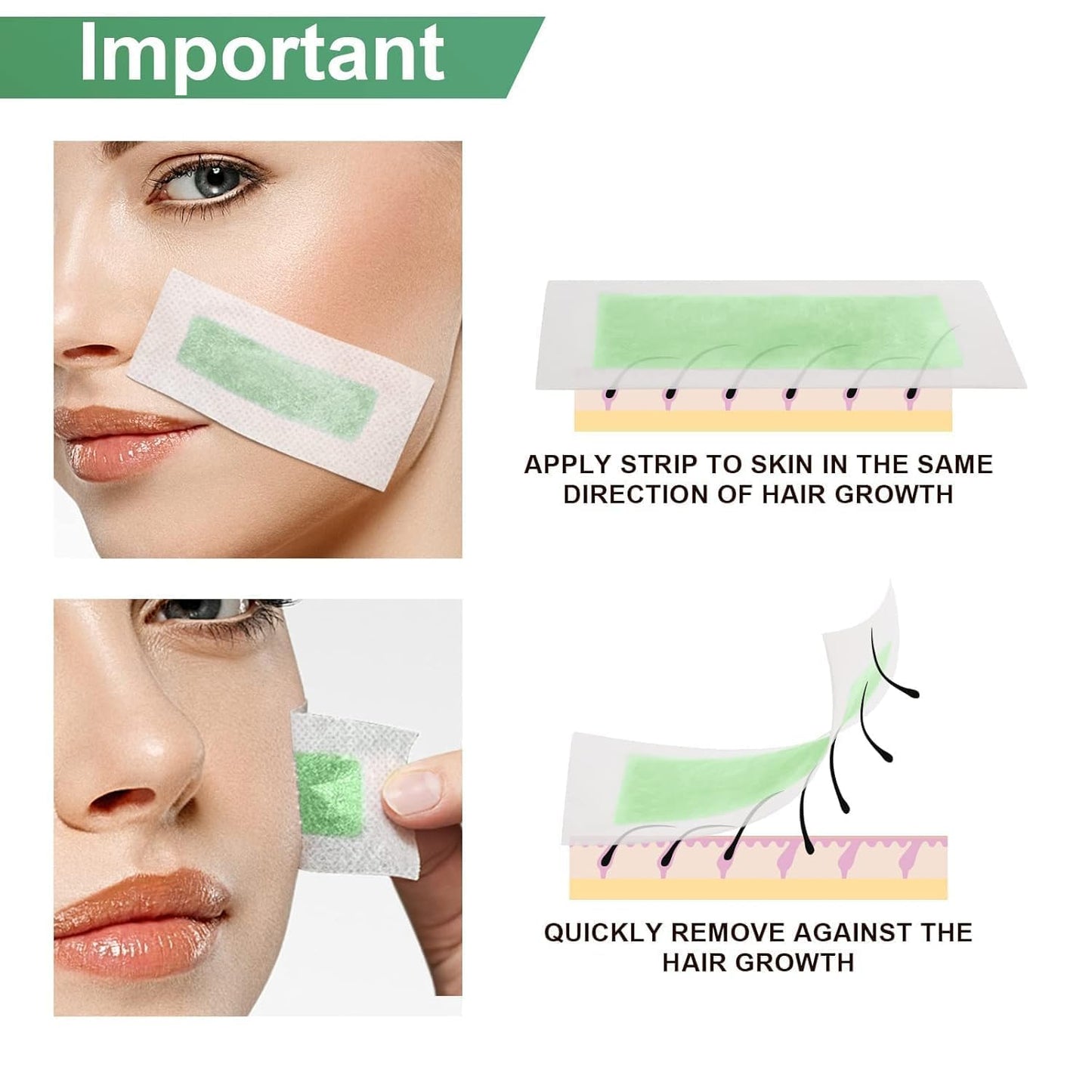 Charmonic Facial Wax Strips