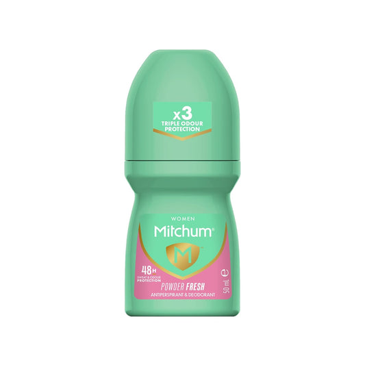 Mitchum Women’s Antiperspirant Deodorant, Roll-On Applicator, Powder Fresh Scent, 48HR Sweat & Odor Protection, Quick-Drying, Dermatologist Tested, 1.7 oz