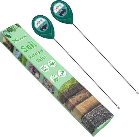 Long Probe Deep Use Soil Moisture Meter Sensor, Water Monitor Indicator, Hygrometer for Outdoor Indoor Large Pot Plants, Flower, Gardening, Farming,1 Piece