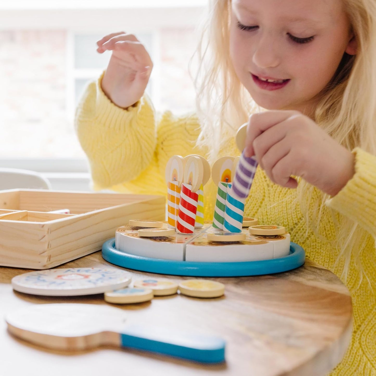 Wooden Birthday Cake Toy 34pieces