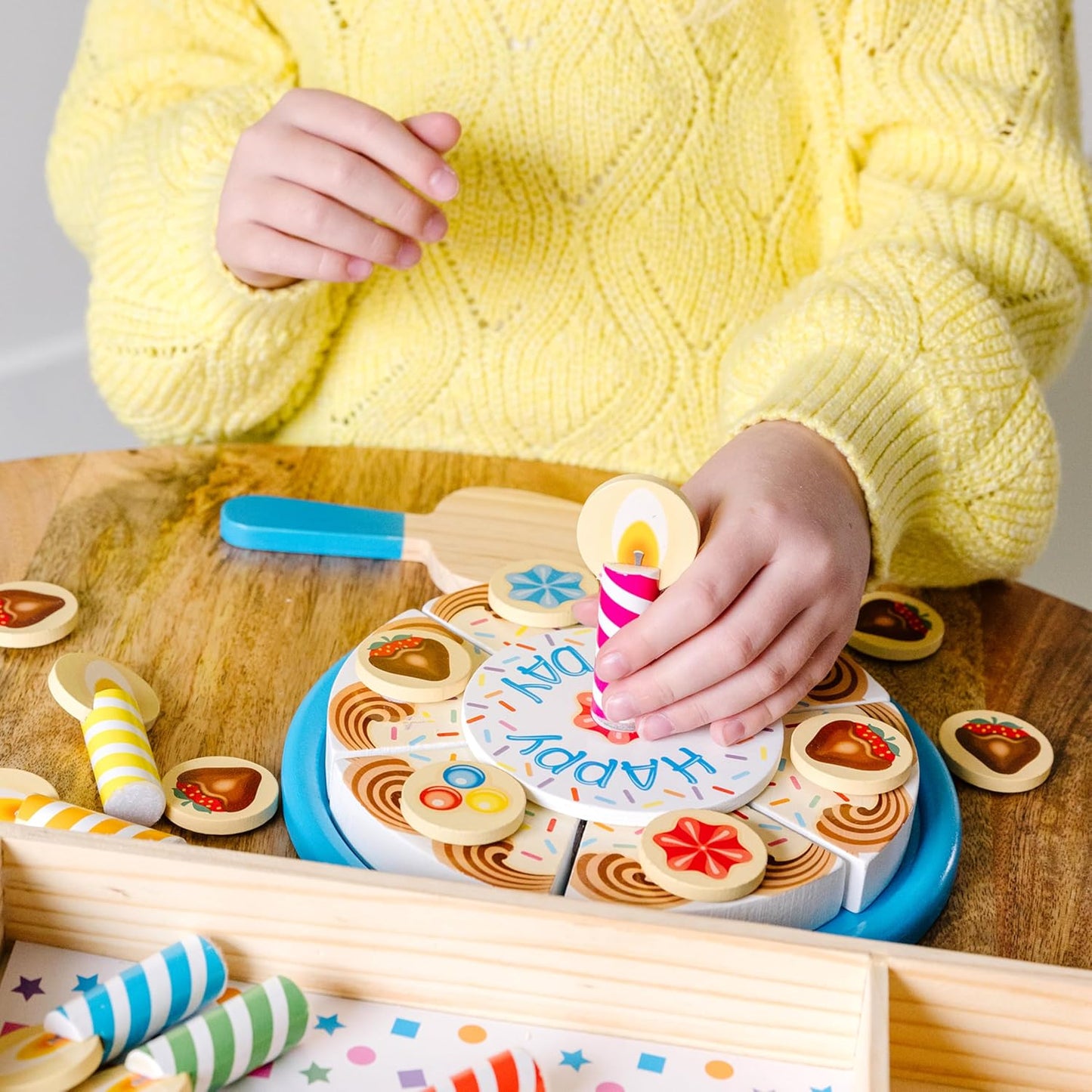 Wooden Birthday Cake Toy 34pieces