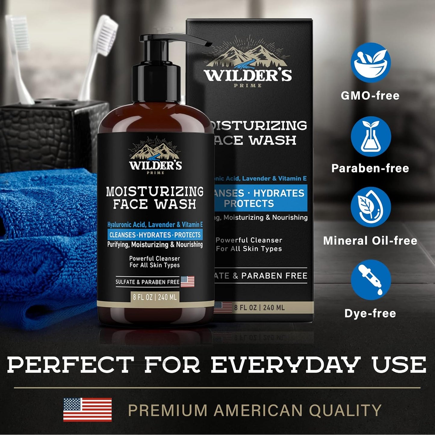 Wilder's Moisturizing Face Wash 8 fl oz
