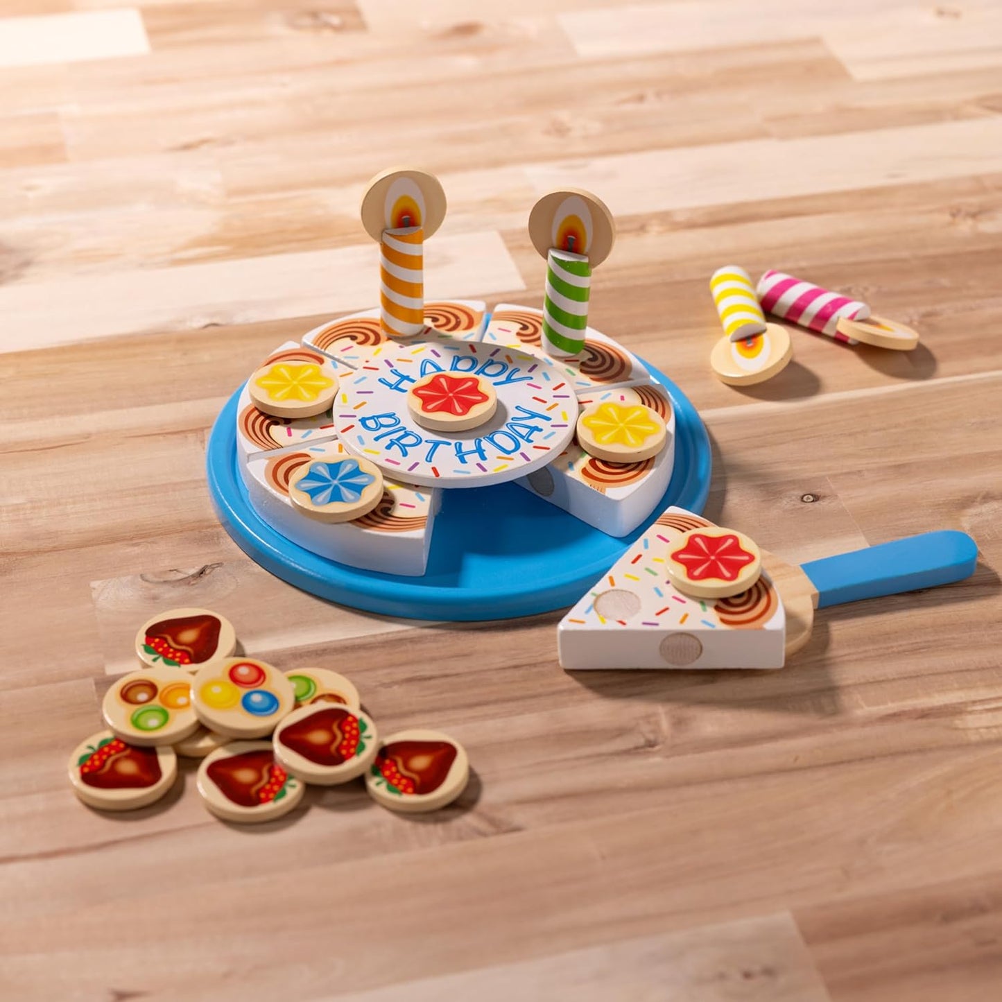 Wooden Birthday Cake Toy 34pieces