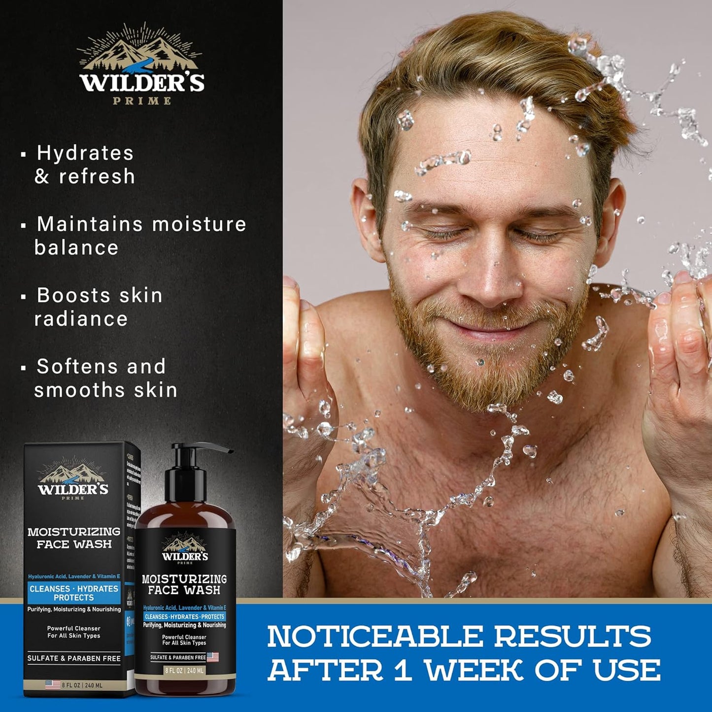 Wilder's Moisturizing Face Wash 8 fl oz
