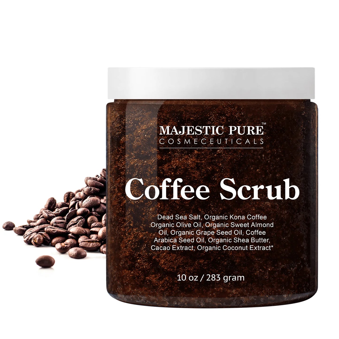 Majestic Pure Cosmeceuticals Coffee Scrub 10 oz