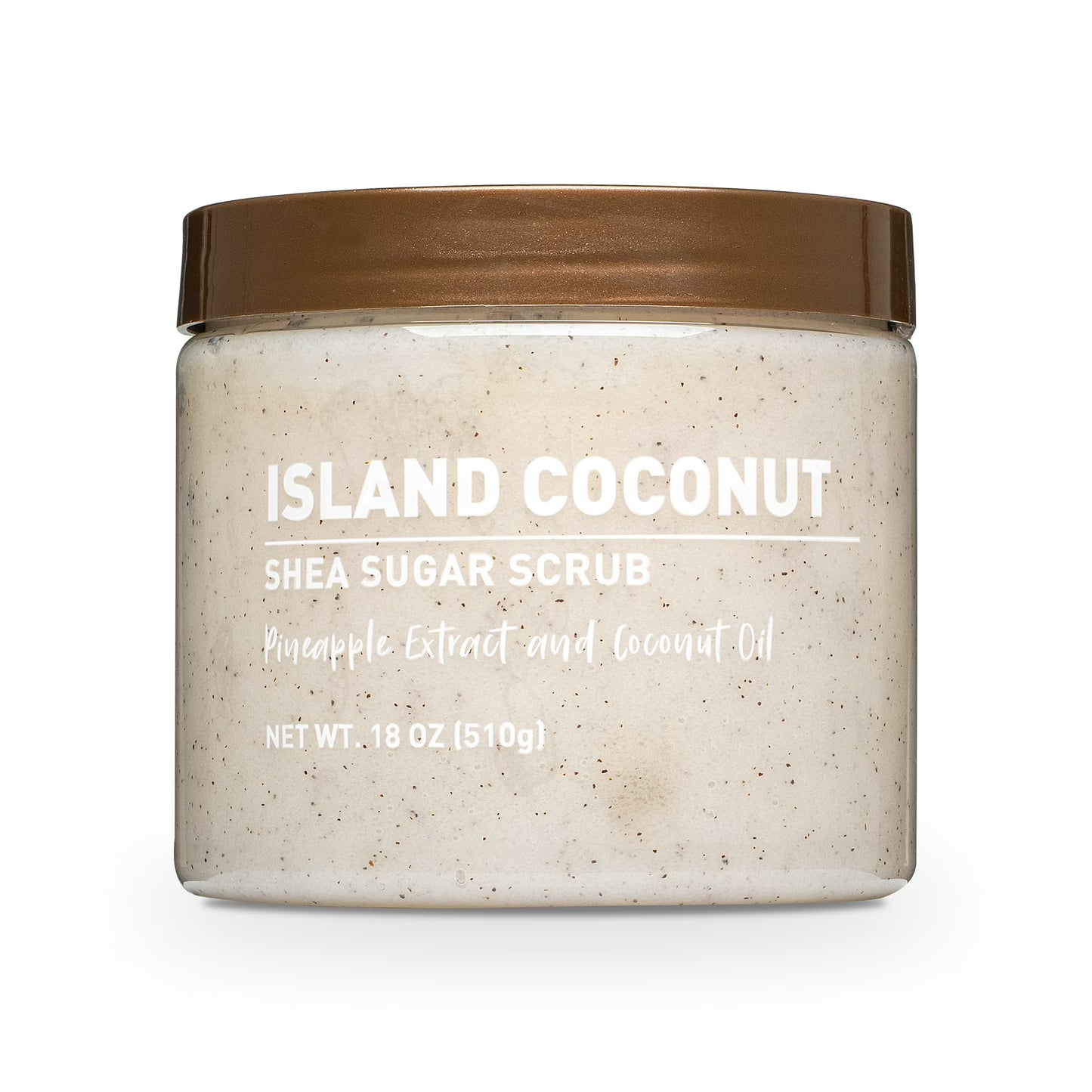Island Coconut Shea Sugar Scrub Pineapple Extract and Coconut Oil 18 OZ