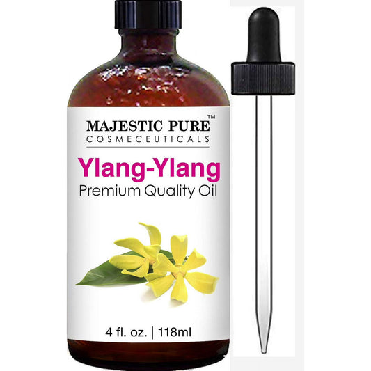 Majestic Pure Cosmeceuticals Ylang-Ylang Premium Quality Oil 4FL OZ  (118mL)