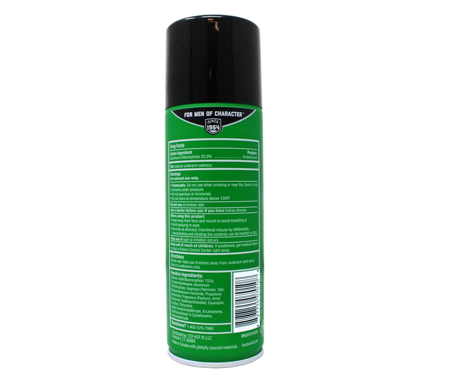 BRUT Anti-Perspirant Deodorant Spray, Classic 6 oz