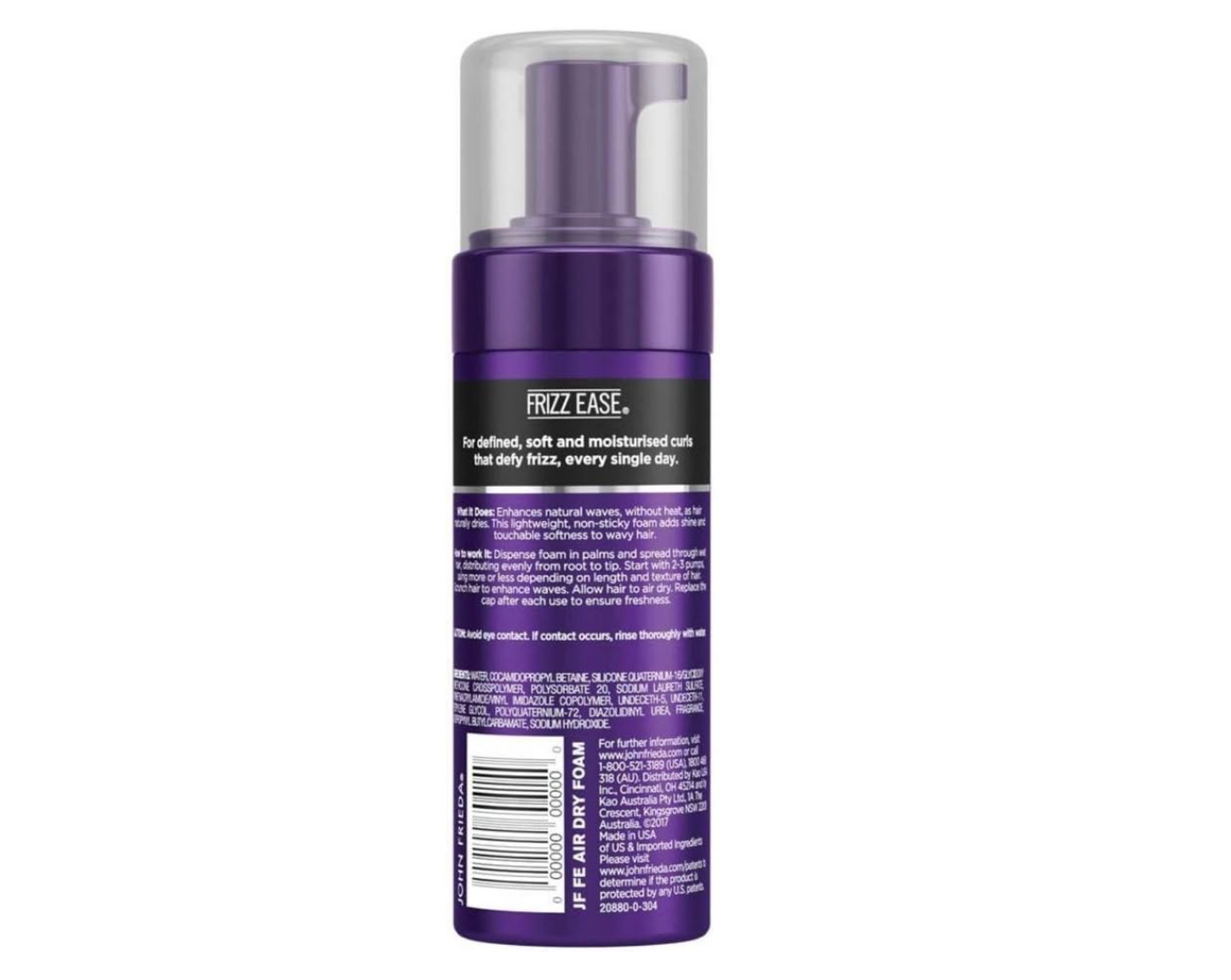 John Frieda Frizz Ease Dream Air-Dry Waves Style Foam 5 Ounce (145ml)
