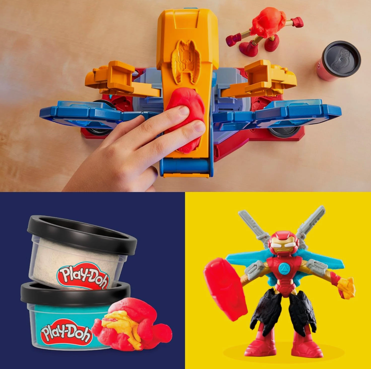 Play-Doh Marvel Iron Man Armor Maker Lab Playset with Lights and Sounds