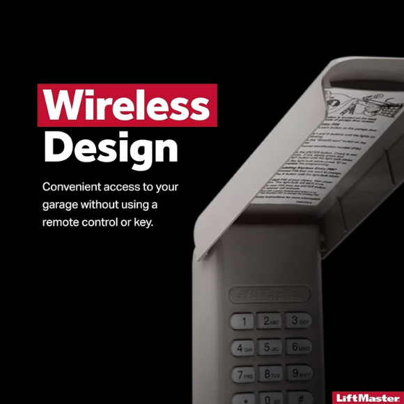 LiftMaster 878MAX Wireless Keypad – Keyless Garage Door Entry System Compatible with LiftMaster Openers (Security+ 390/315 MHz & Security+ 2.0)