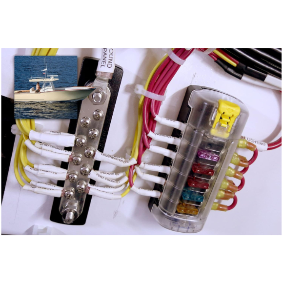 Blue Sea Systems 5035 ST Blade Fuse Block 6 Circuit Independent with Cover