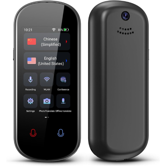 Language Translator Device, Two Way Real-Time Voice Translation, Support 138 Languages, Accurate Offline&Recording&Photo Instant Translation with 3” HD Inch Touch Screen for Travel