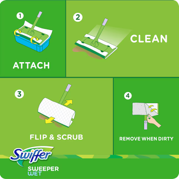 Swiffer Wet Mopping Cloths 24ct
