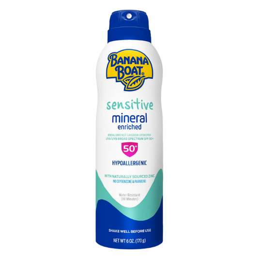 Banana Boat Sensitive Mineral Enriched 50+ Sunscreen 6oz