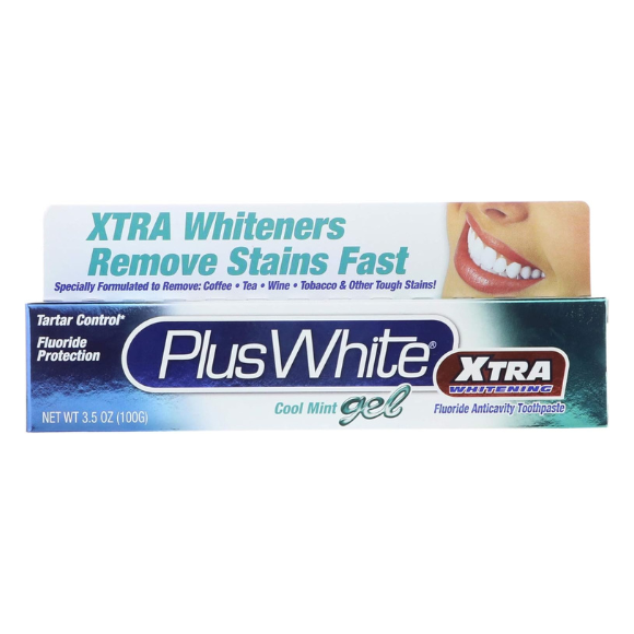 Plus White Xtra Whiteners Remove Stains Fast, Cool Mint 3.5oz