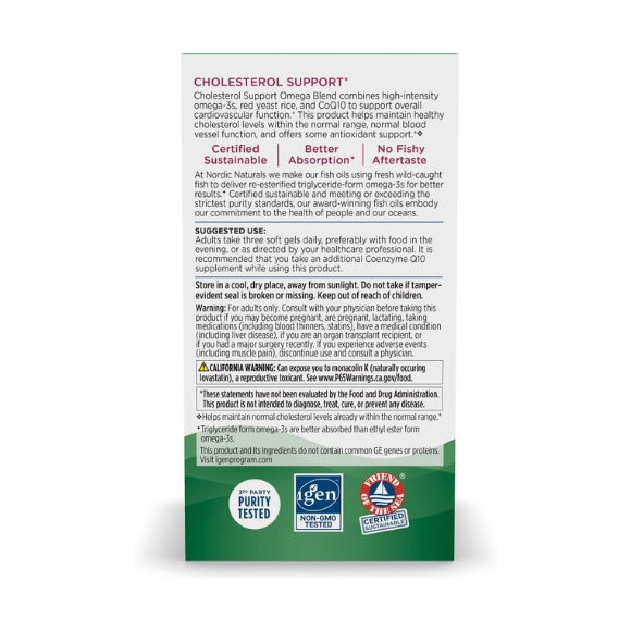 Nordic Naturals Cholesterol Support (Omega Blend)
