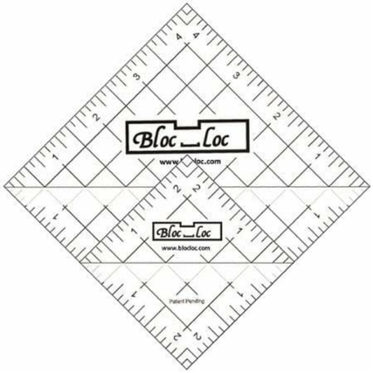 Bloc Loc Half Square Acrylic Ruler Set 2.5" & 4.5"