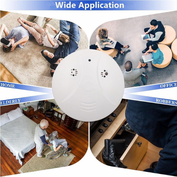 Hidden Camera Smoke Detector WiFi Spy Camera Hidden Cameras with Video HD 1080P
