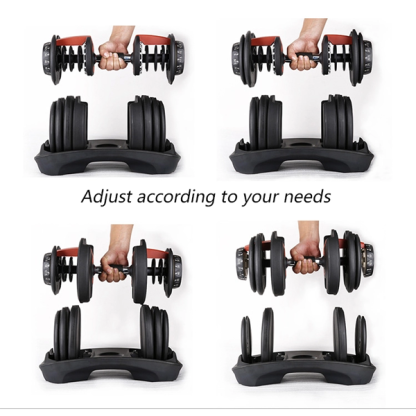 Heavy Duty Adjustable Dumbbell Set 52.5 LBS