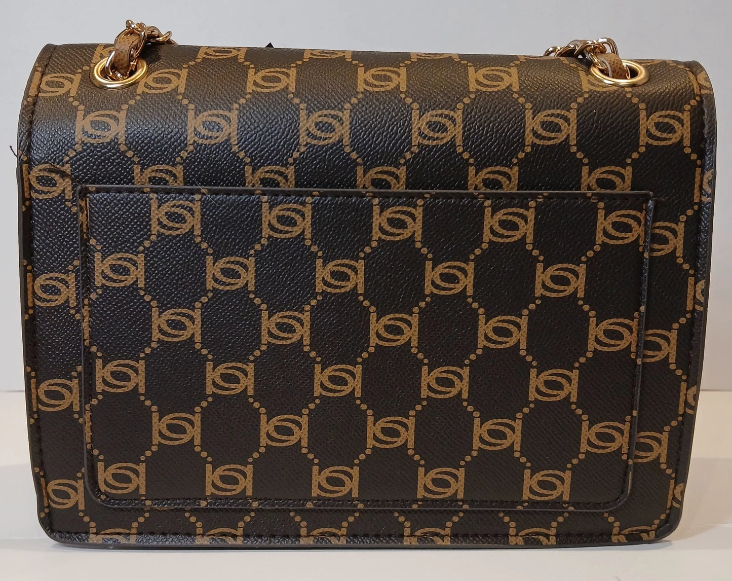 BEBE Serena monogram shoulder bag- Chocolate