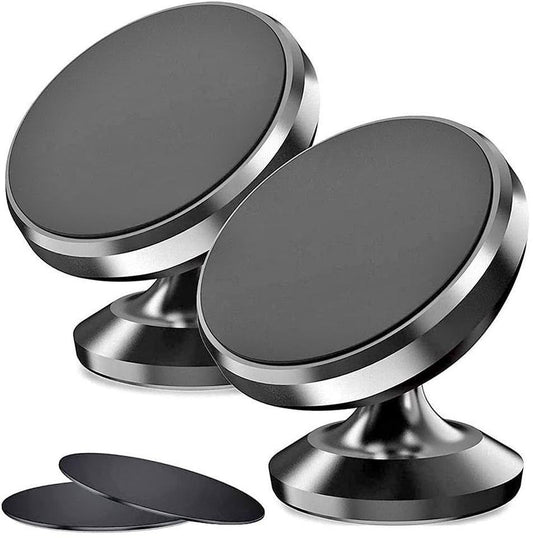 2 Pack Magnetic Car Mount Universal Car Phone Holder Dashboard Stand For iPhone Android Samsung GPS